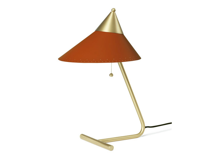 Lampe à poser scandinave Brass top rusty red nouvelle édition