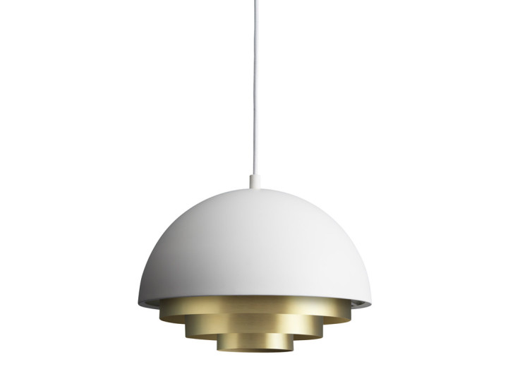 Suspension scandinave Milieu colour mini white/brass nouvelle édition