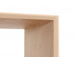 Modular Shelving System in oak. One single module and base