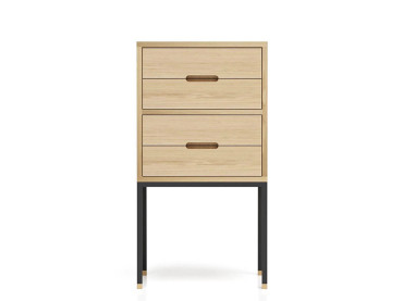 Meuble d'entrée ou petite commode sur mesure. Modèle Cosmopol, 4 tiroirs