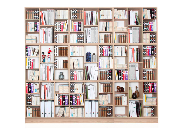 Bibliothèque modulable sur mesure modèle Cosmopol sur socle | Galerie ...