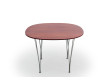 Table scandinave Super-ellipse en palissandre de Rio. 4 pers.