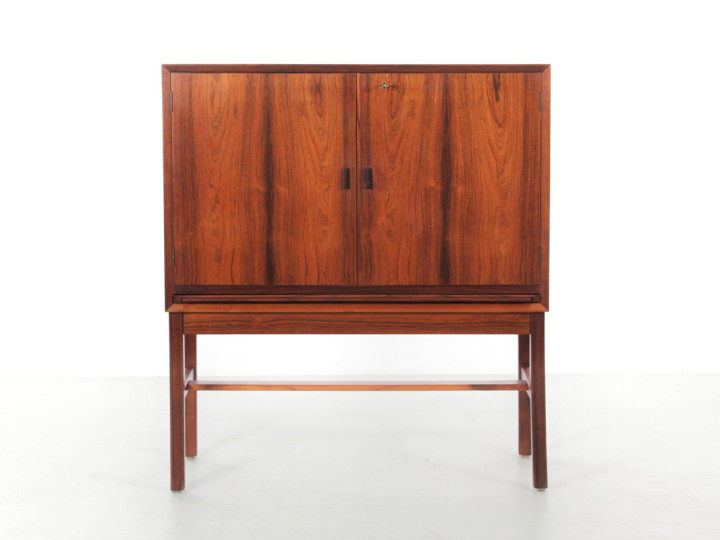 Cabinet bar scandinave en palissandre de Rio