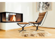 Fauteuil scandinave  Falcon First, dossier haut de Sigurd Resell. Nouvelle édition.