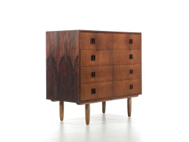 Commode scandinave en palissandre de Rio à 4 tiroirs