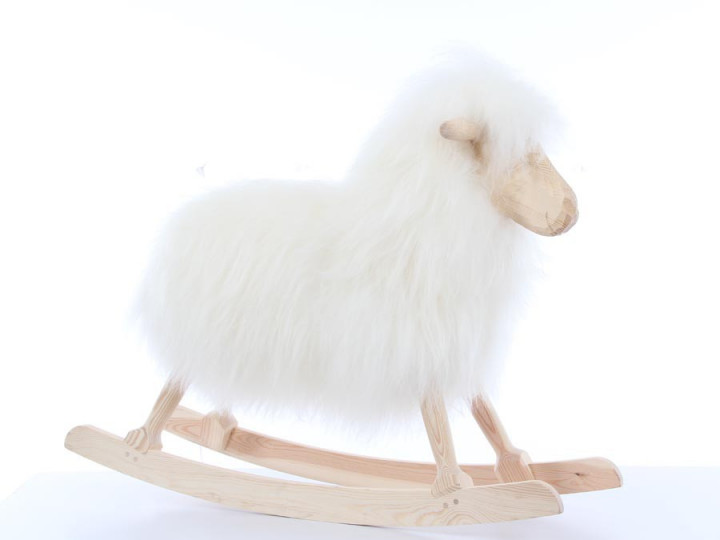 Mouton scandinave à bascule blanc