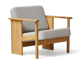 Fauteuil scandinave Block Lounge.