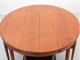 Table de repas scandinave à rallonges Dining set en teck model 630