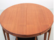 Table de repas scandinave à rallonges Dining set en teck model 630