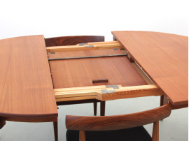 Table de repas scandinave à rallonges Dining set en teck model 630