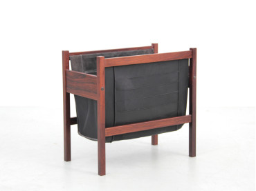 Danish mid-century modern magazine holder in  rio rosewood