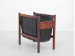 Danish mid-century modern magazine holder in  rio rosewood