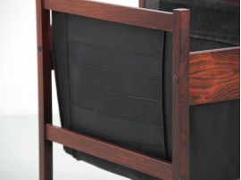 Danish mid-century modern magazine holder in  rio rosewood