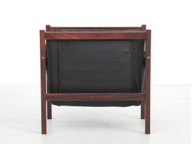 Danish mid-century modern magazine holder in  rio rosewood