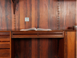 Wall rosewood shelving unit 