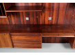 Wall rosewood shelving unit 