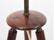 Mid century modern scandinavian pair of table lamp in rio rosewood