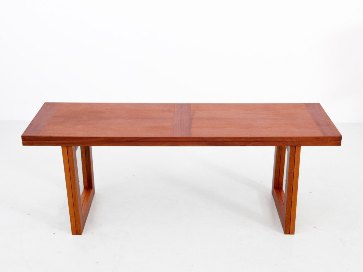 Table basse scandinave en teck dépliante de Ansager Møbler