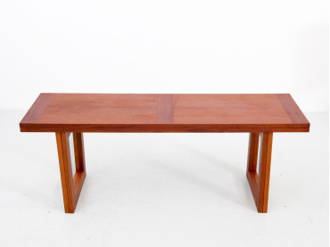 Table basse scandinave en teck dépliante de Ansager Møbler