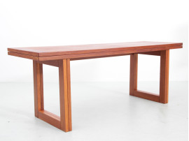 Table basse scandinave en teck dépliante de Ansager Møbler