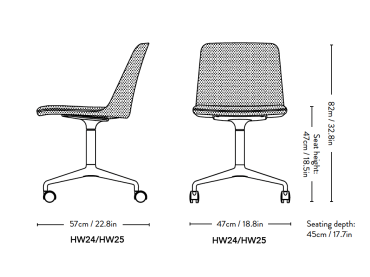 Chaise de bureau scandinave...