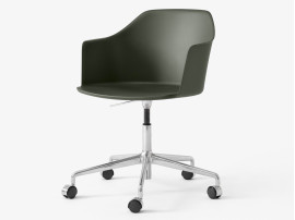 Fauteuil de bureau scandinave modèle Rely HW48, pivotant à roulette