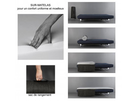 Surmatelas pour Canapé-lit scandinave 80-90-120-140-150-160-180 cm