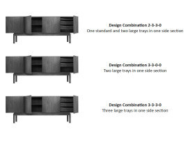 Mid-Century modern Sideboard No. 183. L 210 cm. New edition