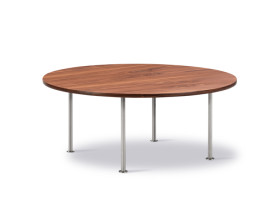 Table basse scandinave modèle OX noyer. Ø: 80, 100 ou 120 cm