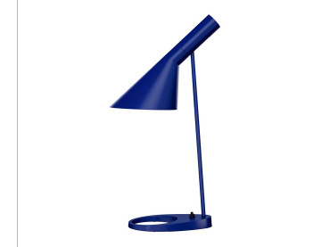 Mid-Century  modern scandinavian table lamp AJ MINI, midnight blue by Arne Jacobsen for Louis Poulsen.