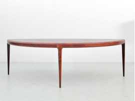 Table basse scandinave en palissandre de Rio de Johannes Andersen