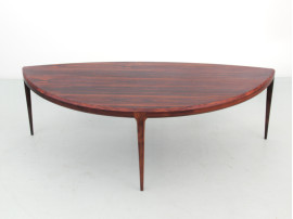 Table basse scandinave en palissandre de Rio de Johannes Andersen