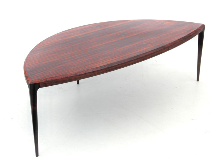 Table basse scandinave en palissandre de Rio de Johannes Andersen