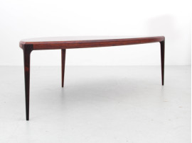 Table basse scandinave en palissandre de Rio de Johannes Andersen