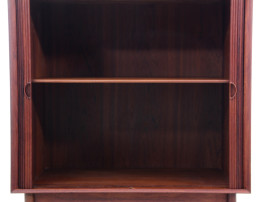 Petit buffet scandinave en teck massif à portes rideau Modèle 301 peter hvidt Søborg