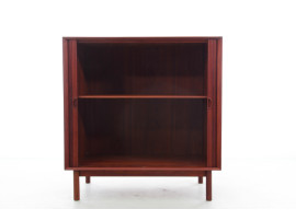 Petit buffet scandinave en teck massif à portes rideau Modèle 301 peter hvidt Søborg