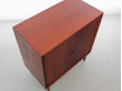 Petit buffet scandinave en teck massif à portes rideau Modèle 301 peter hvidt Søborg