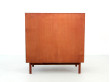 Petit buffet scandinave en teck massif à portes rideau Modèle 301 peter hvidt Søborg