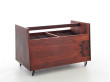 Rack pour disques vinyle ou porte-revues scandinave en palissandre de Rio