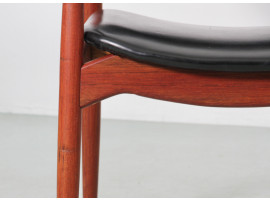 Paire de fauteuils scandinaves en palissandre de Rio modèle 66 Erik Buck