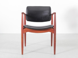 Paire de fauteuils scandinaves en palissandre de Rio modèle 66 Erik Buck