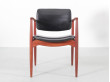 Paire de fauteuils scandinaves en palissandre de Rio modèle 66 Erik Buck