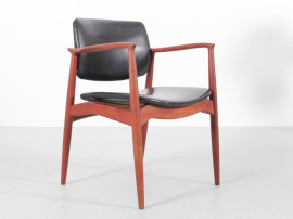 Paire de fauteuils scandinaves en palissandre de Rio modèle 66 Erik Buck