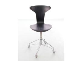Chaise scandinave Munkegaard à roulettes, ou Swivel chair Fritz hansen  Arne Jacobsen