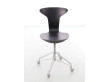 Chaise scandinave Munkegaard à roulettes, ou Swivel chair Fritz hansen  Arne Jacobsen