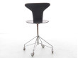 Chaise scandinave Munkegaard à roulettes, ou Swivel chair Fritz hansen  Arne Jacobsen