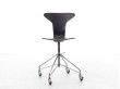 Chaise scandinave Munkegaard à roulettes, ou Swivel chair Fritz hansen  Arne Jacobsen