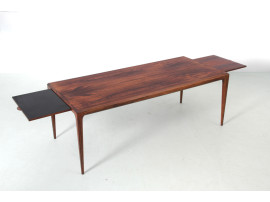Table basse scandinave en palissandre de Rio de Johannes Andersen