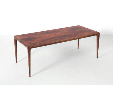 Table basse scandinave en palissandre de Rio de Johannes Andersen