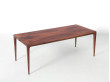 Table basse scandinave en palissandre de Rio de Johannes Andersen